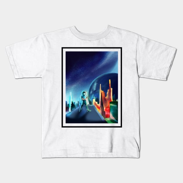 Spaceman Kids T-Shirt by Ekim.B